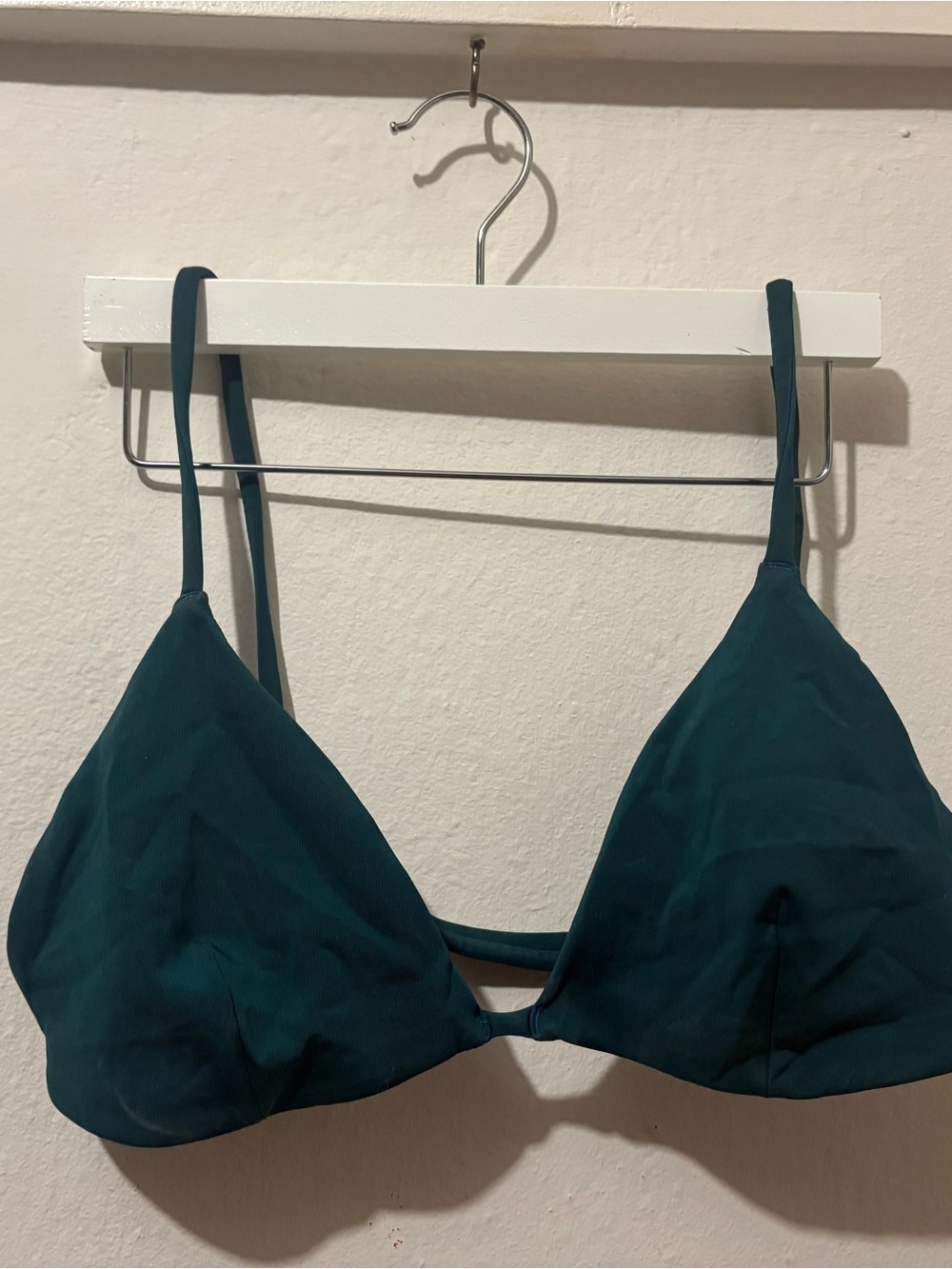 Left On Friday Teal Triangle Bikini Top